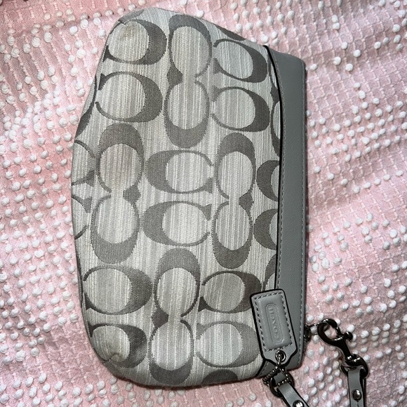 Grey Coach Clutch - Picture 2 of 3